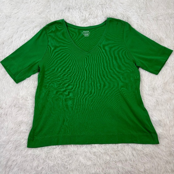 CHICO'S 100% PIMA COTTON THE ULTIMATE TEE SIZE‎ XL - Picture 1 of 3